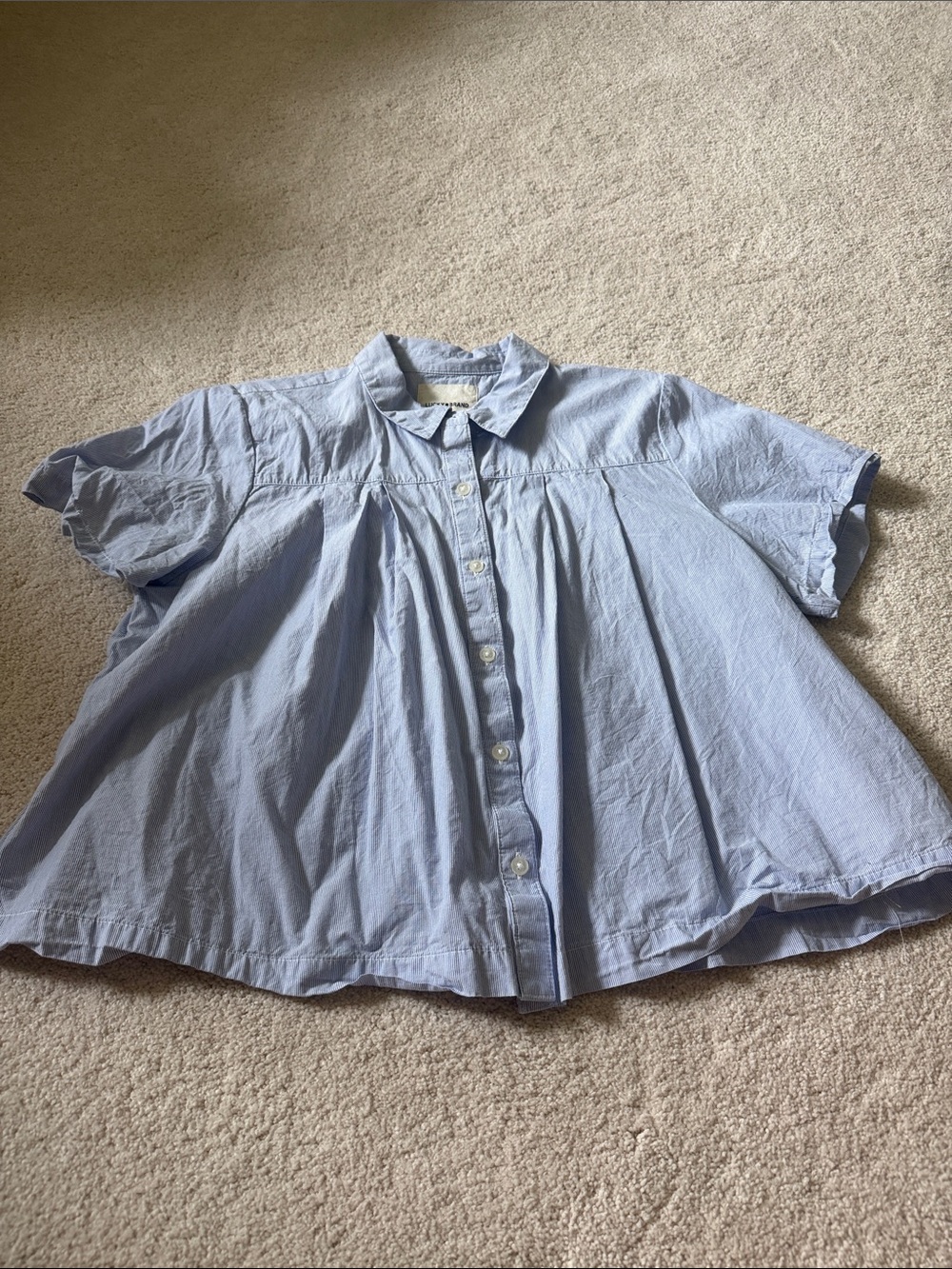 Lucky Brand Light Blue Button-Front Kids Blouse